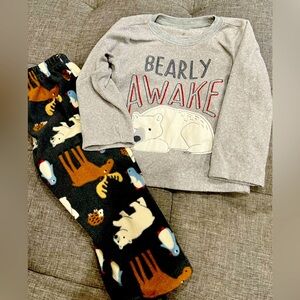 Toddler boys 2T fleece Pjama set